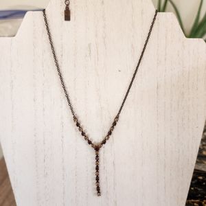Single strand rhinestone necklace